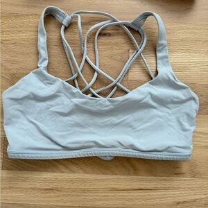 Lululemon Athletica Light Gray Strappy Sports Bra